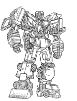 coloriage transformers en robot